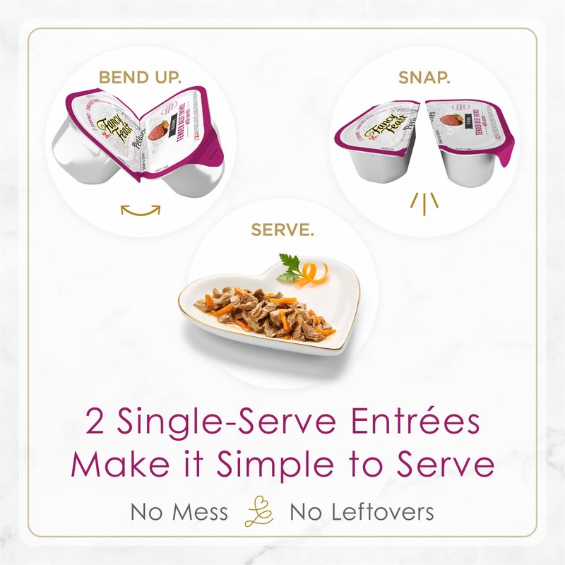 Fancy Feast Purina Fancy Feast Petites Tender Beef Entree With Carrots in Gravy Gourmet Wet Cat Food - (Pack of 12) 2.8 oz. Tubs - Image 4