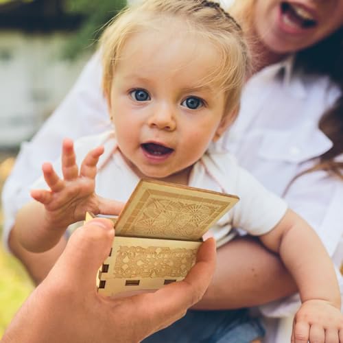 Sooharic Daughter Gifts from Dad, Wooden Music Box, Dad to Daughter Gifts, Suitable for Birthday/Christmas/Keepsake - Image 5