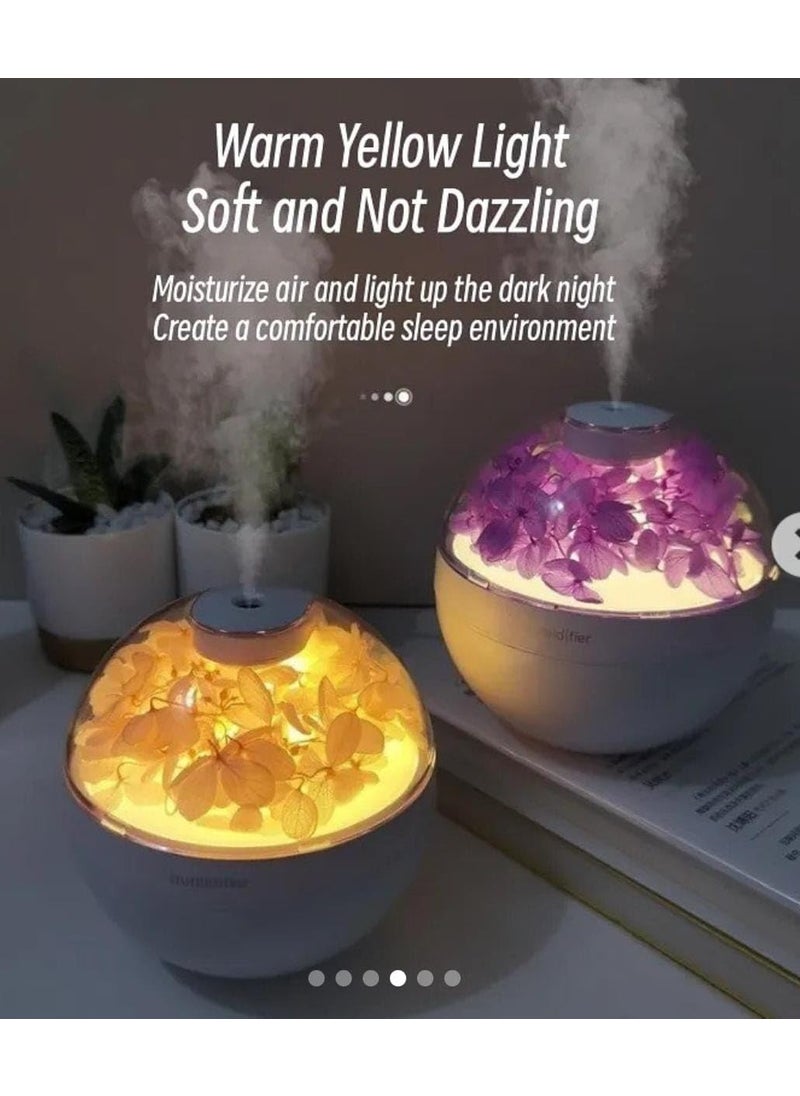YADAVA Yadava USB Mini Aroma Diffuser Eternal Flower Aromatherapy Essential Oil Air Humidifier Diffuser Home Ultrasonic Mist Maker Cool Mist Humidifier Humidifiers for Bedroom Air Humidifier  - Image 3