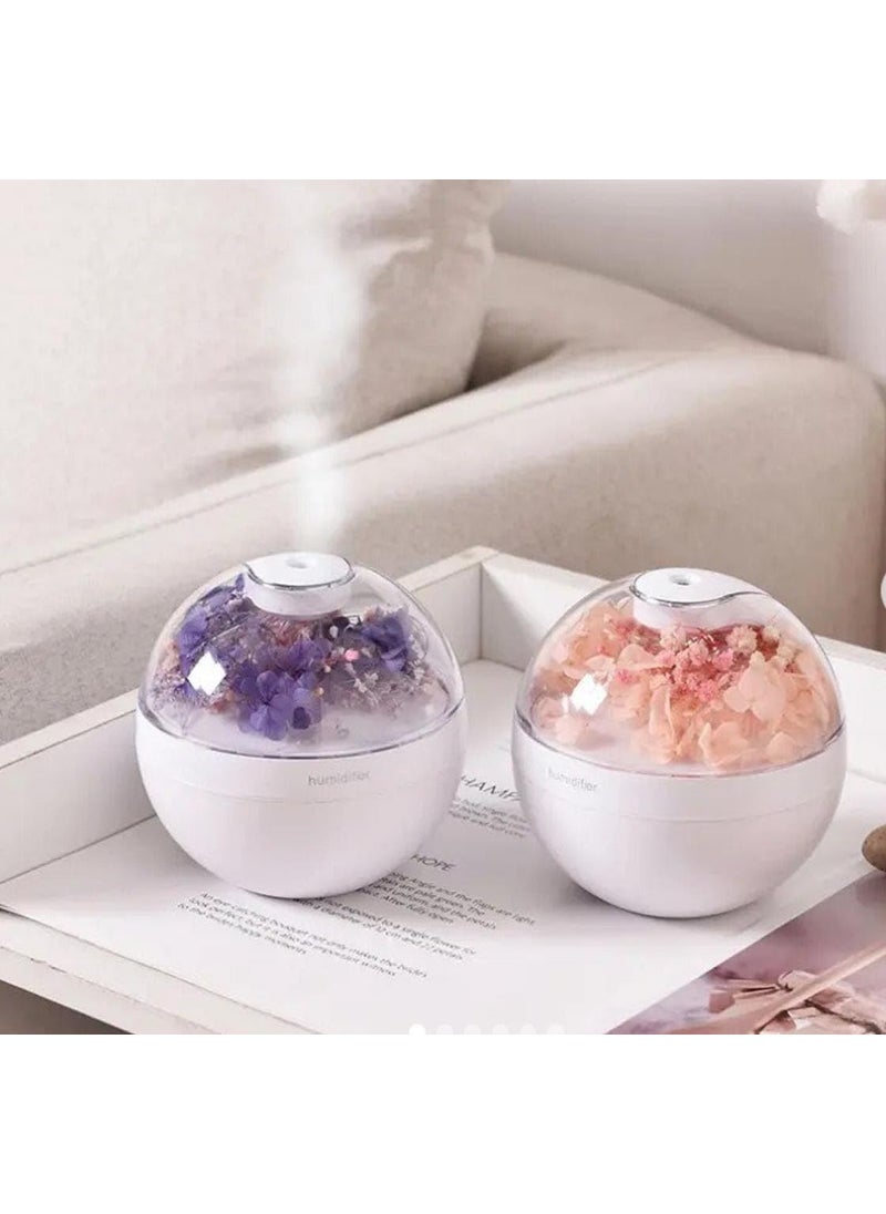 YADAVA Yadava USB Mini Aroma Diffuser Eternal Flower Aromatherapy Essential Oil Air Humidifier Diffuser Home Ultrasonic Mist Maker Cool Mist Humidifier Humidifiers for Bedroom Air Humidifier  - Image 1