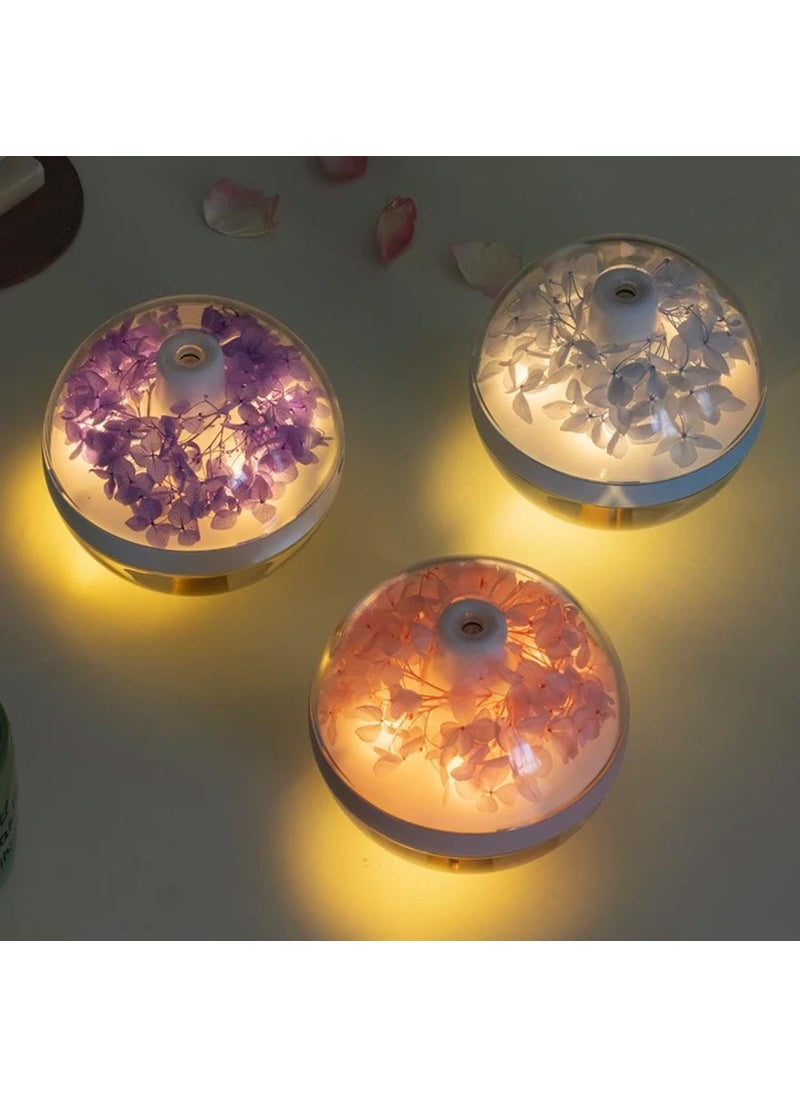 YADAVA Yadava USB Mini Aroma Diffuser Eternal Flower Aromatherapy Essential Oil Air Humidifier Diffuser Home Ultrasonic Mist Maker Cool Mist Humidifier Humidifiers for Bedroom Air Humidifier  - Image 5