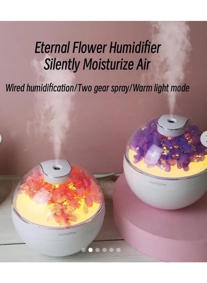 YADAVA Yadava USB Mini Aroma Diffuser Eternal Flower Aromatherapy Essential Oil Air Humidifier Diffuser Home Ultrasonic Mist Maker Cool Mist Humidifier Humidifiers for Bedroom Air Humidifier  - Image 2