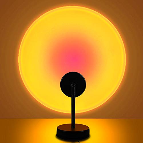 YouOKLight Sunset Lamp, Projector Sun Light 10W LED Projection Night Light 180 Degree Rotation Romantic Rainbow Light USB Charging for Photography Party Home Living Room Bedroom Decor, Sun… - Image 1