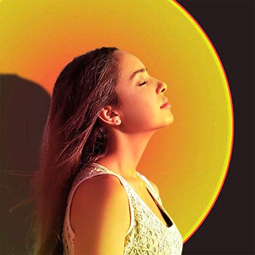 YouOKLight Sunset Lamp, Projector Sun Light 10W LED Projection Night Light 180 Degree Rotation Romantic Rainbow Light USB Charging for Photography Party Home Living Room Bedroom Decor, Sun… - Image 2