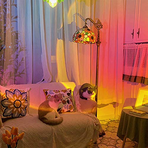 YouOKLight Sunset Lamp, Projector Sun Light 10W LED Projection Night Light 180 Degree Rotation Romantic Rainbow Light USB Charging for Photography Party Home Living Room Bedroom Decor, Sun… - Image 5