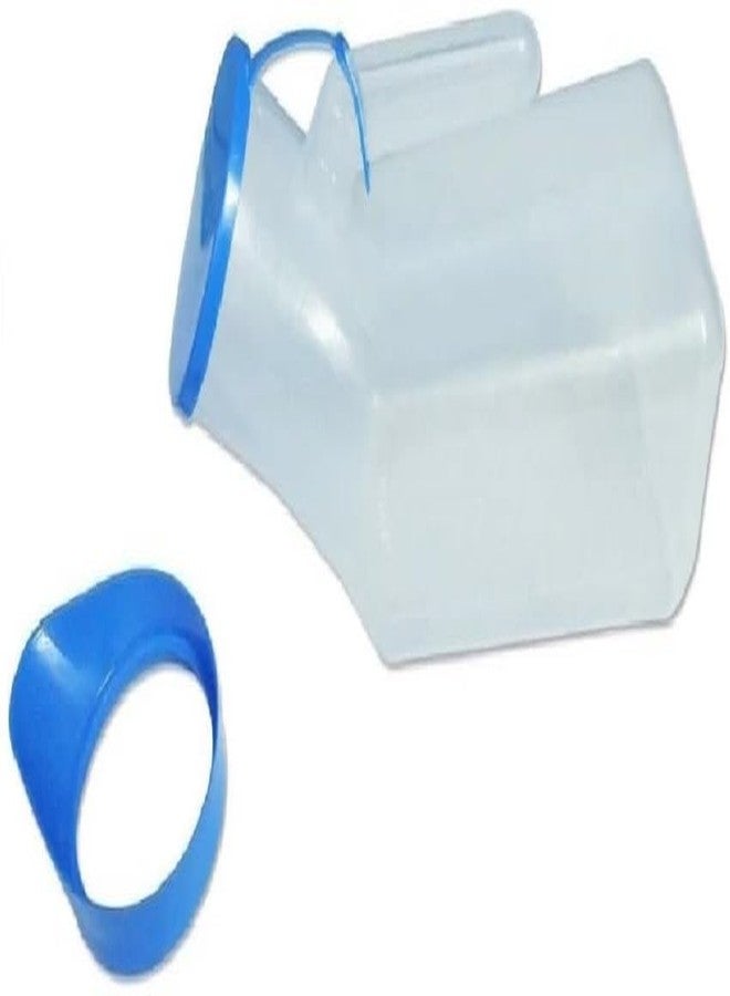 TENDERCOTT وعاء تندركوت المحمول للتبول مع غطاء للرجال والنساء - وعاء تبول (1000 مل)، أزرق - Image 3