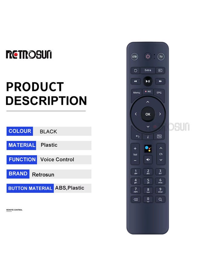 OMETTER - New Voice Remote Control for yettel. T4HU2135/38KA KHAMSIN M2 KMNMBLE02 2ALB6KMNMBLE02 - Image 1