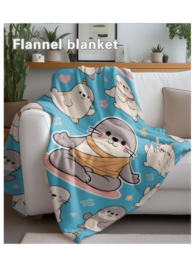 general Flannel thin blanket (warm and comfortable, suitable for sleep, gaming, dust removal and sandproof) 150cm*200cm - 585 - Image 1