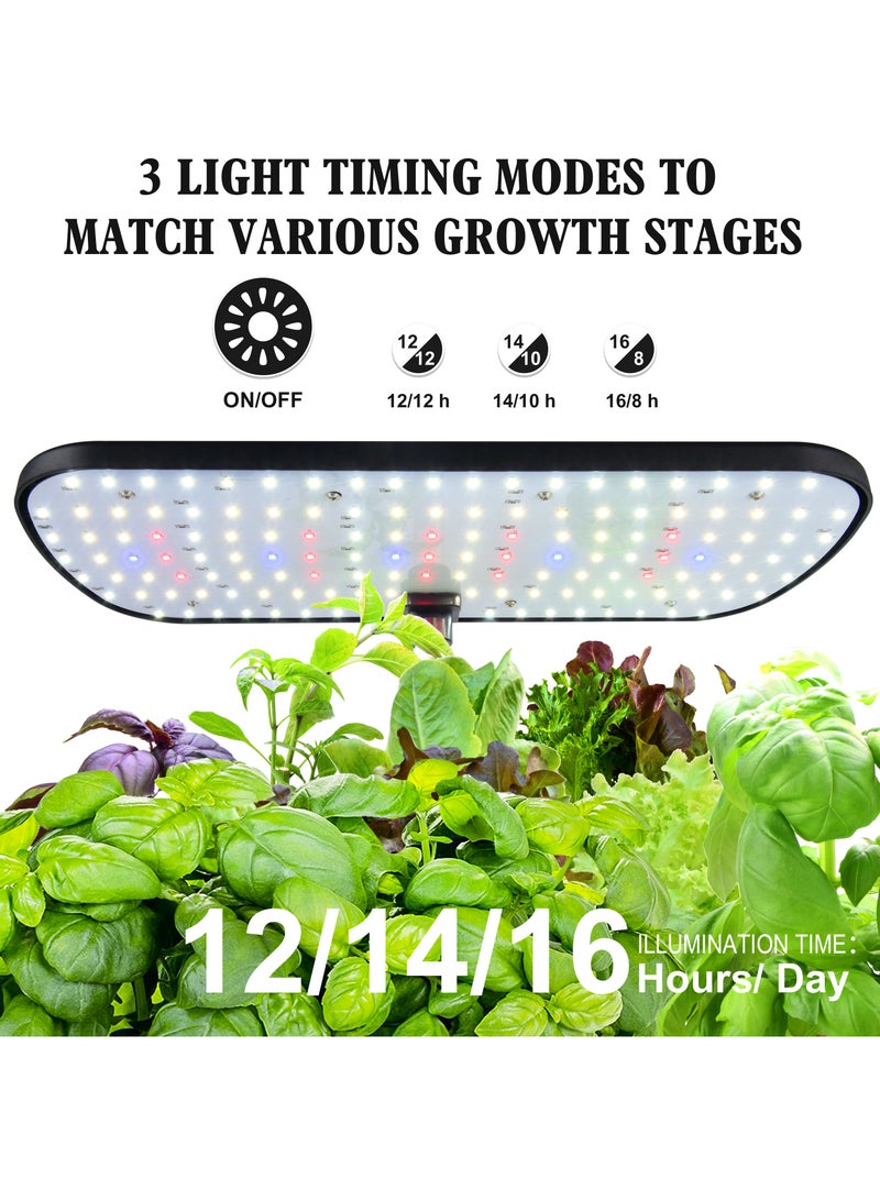 Sharpdo Smart Garden Flower Pot, 12-Hole Indoor Plant Growth Light, With Automatic Circulating Water Pump 20W - Image 2
