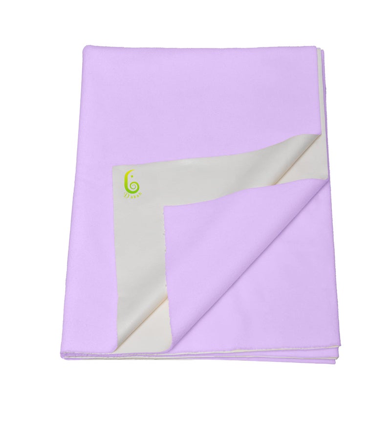 Daksh Baby Dry Sheet/Waterproof Sheet/Baby Sleeping Mat/Bed Protector/Quick Drying/Absorbent Dry Sheet (Small 20"x28"Inch)-Purple - Image 1