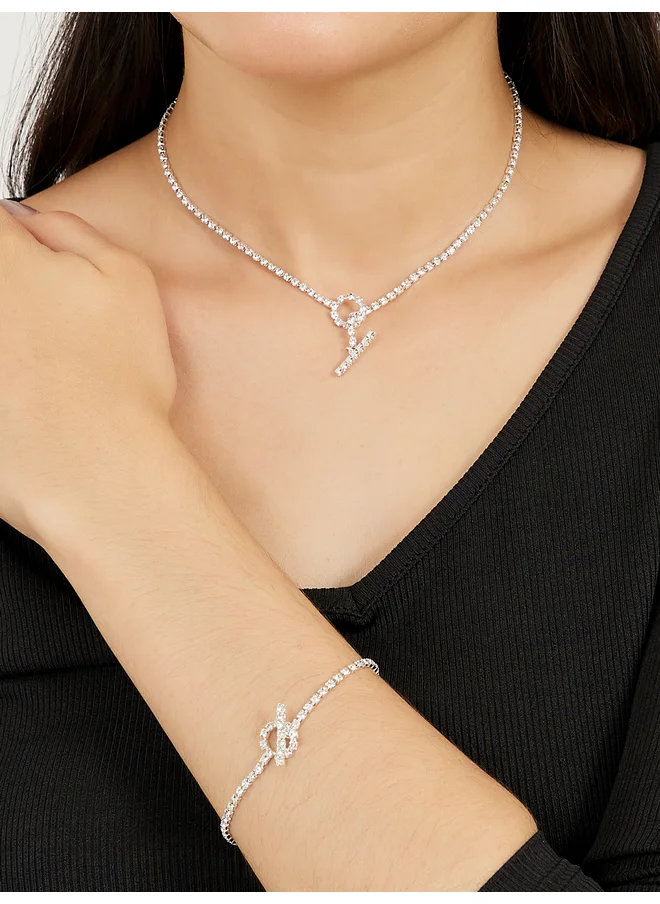 Styli Styli Set of 2 - Embellished Necklace and Bracelet