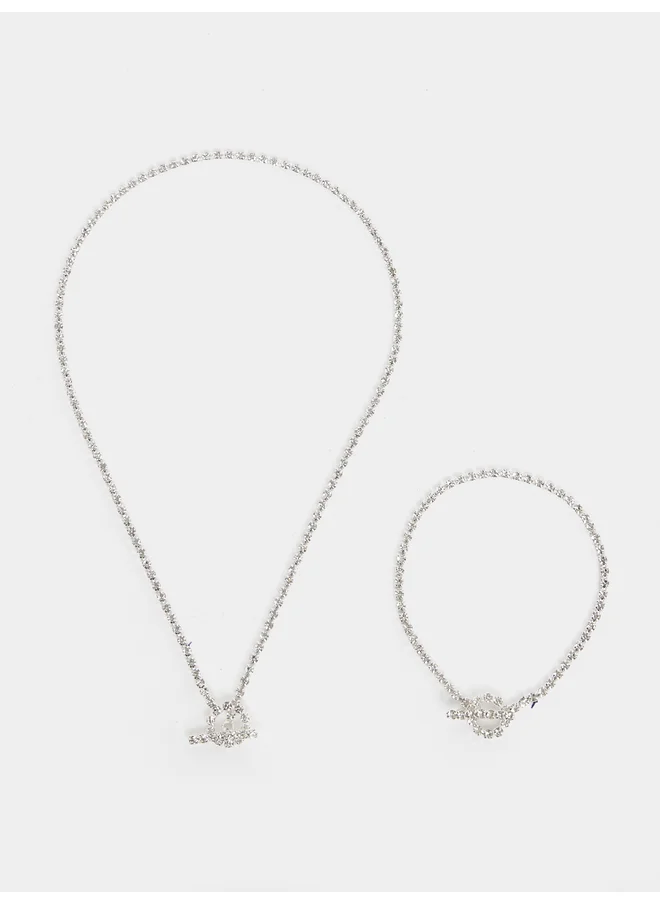 Styli Styli Set of 2 - Embellished Necklace and Bracelet