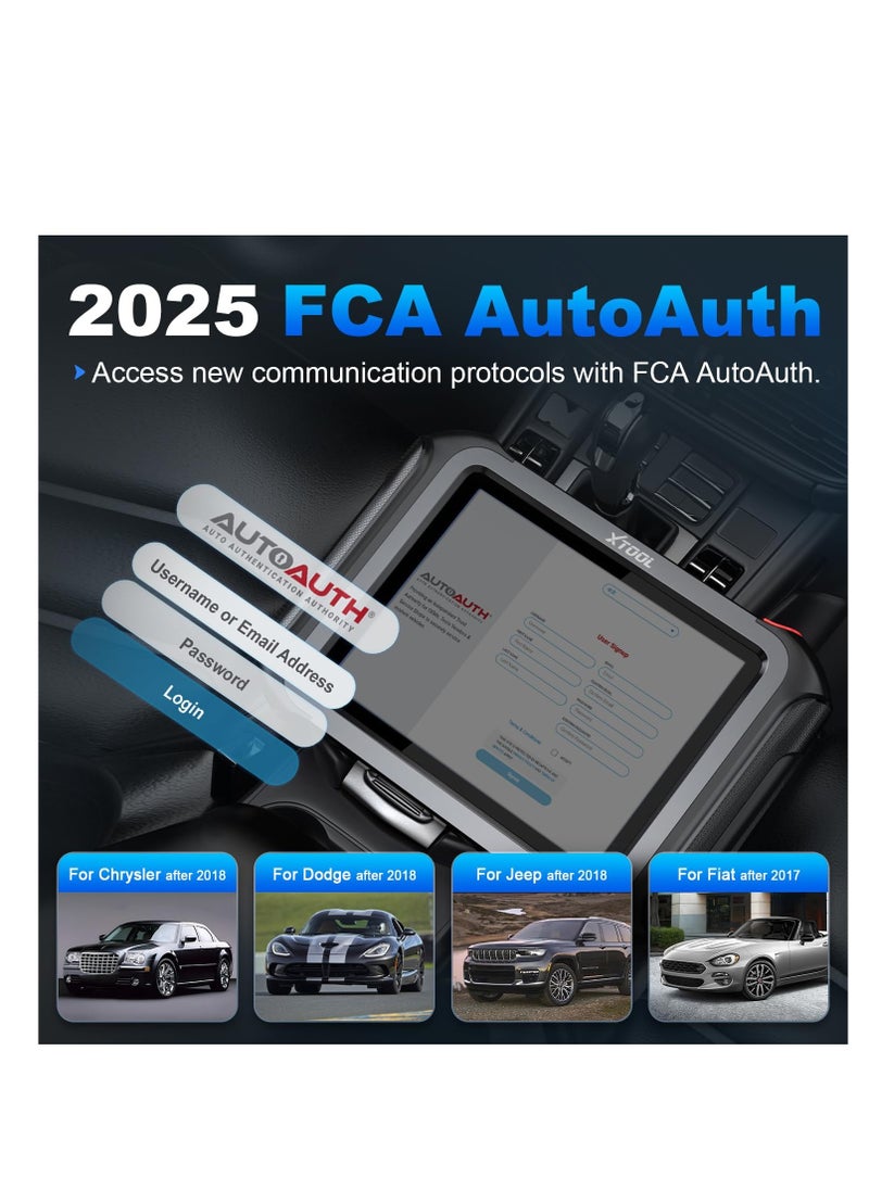 أداة اكس  - أداة تشخيص السيارات XTOOL D9S Pro Automotive Diagnostic Tool V2.0، ماسح ضوئي 2025 OBD2 مع مصادقة تلقائية من FCA، برمجة وحدة التحكم الإلكترونية/ ترميز وحدة التحكم الإلكترونية، أداة مسح ثنائية الاتجاه مع طوبولوجيا، أكثر من 42 عملية إعادة ضبط، CAN FD/DoIP، ترقية D9S/D9Pro - Image 1