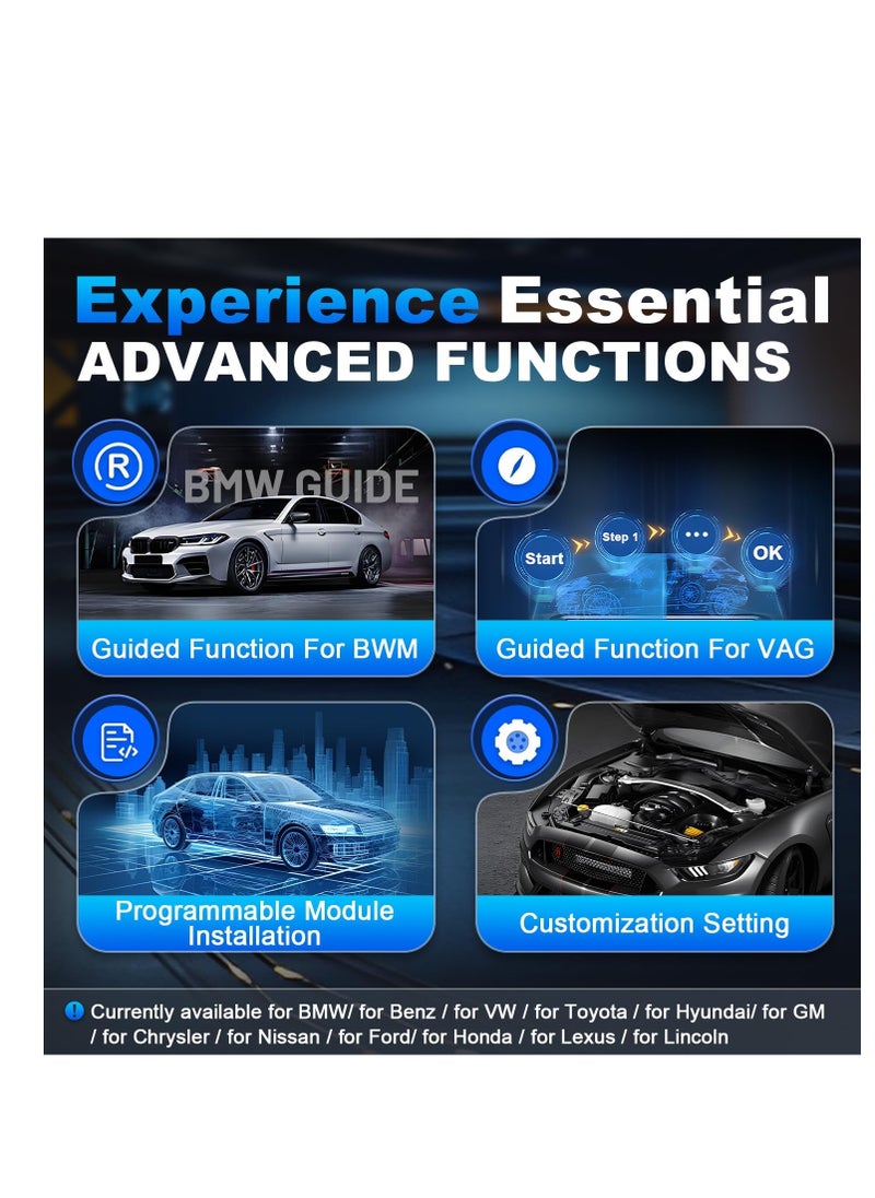 أداة اكس  - أداة تشخيص السيارات XTOOL D9S Pro Automotive Diagnostic Tool V2.0، ماسح ضوئي 2025 OBD2 مع مصادقة تلقائية من FCA، برمجة وحدة التحكم الإلكترونية/ ترميز وحدة التحكم الإلكترونية، أداة مسح ثنائية الاتجاه مع طوبولوجيا، أكثر من 42 عملية إعادة ضبط، CAN FD/DoIP، ترقية D9S/D9Pro - Image 1