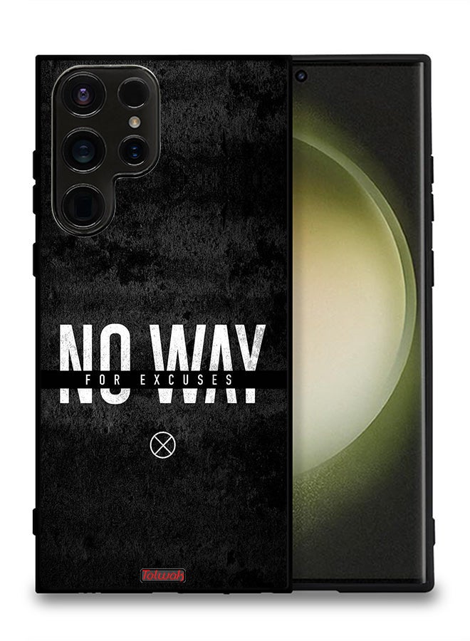 Tolwak Samsung Galaxy S23 Ultra 5G Protective Case Cover No Way For Excuses - Image 2