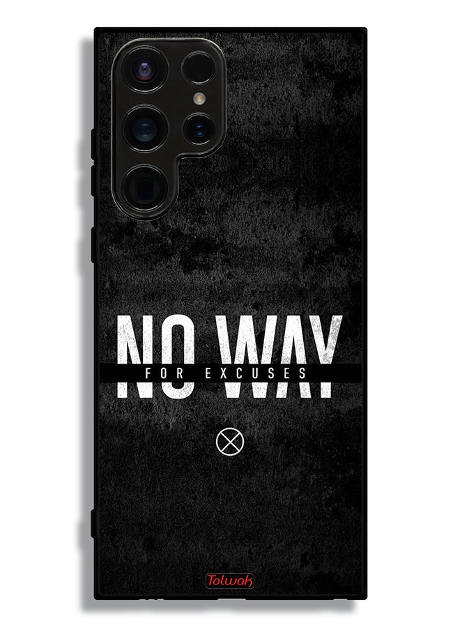 Tolwak Samsung Galaxy S23 Ultra 5G Protective Case Cover No Way For Excuses - Image 3
