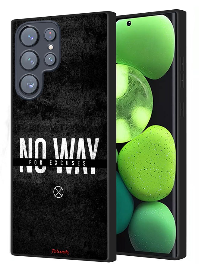 Tolwak Samsung Galaxy S23 Ultra 5G Protective Case Cover No Way For Excuses - Image 1