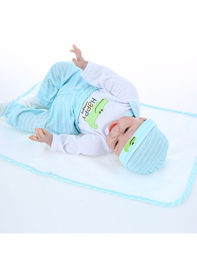 XiuWoo Reborn Baby Doll With Plush Toy 22inch - Image 3