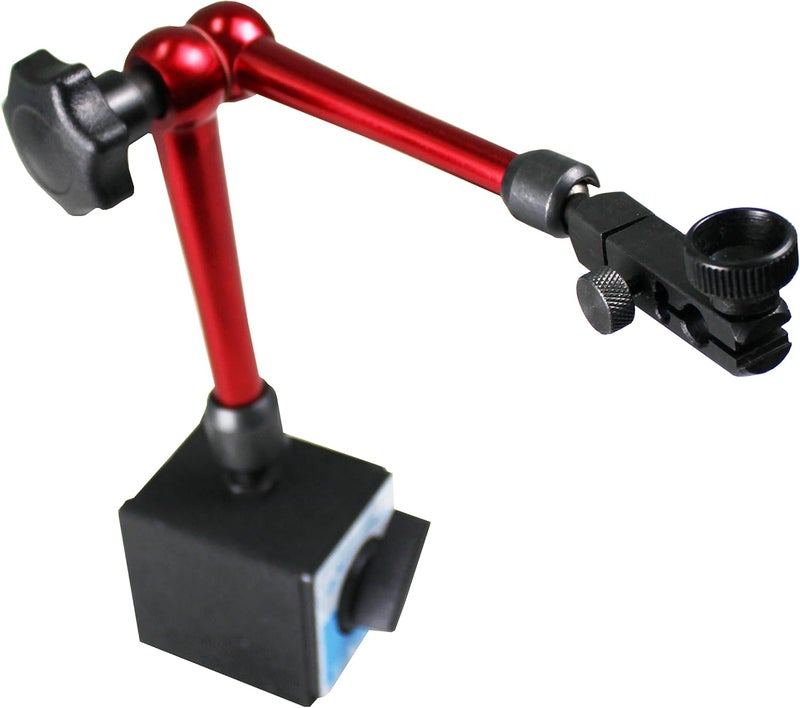 Hardware Factory Store Store HFS (R) 132lbs/60kg Max Pull Clamping Hole Diameter 8mm Magnetic Base Adjustable Metal Test Indicator Holder Digital Level 14" - Tool Stand - Image 5
