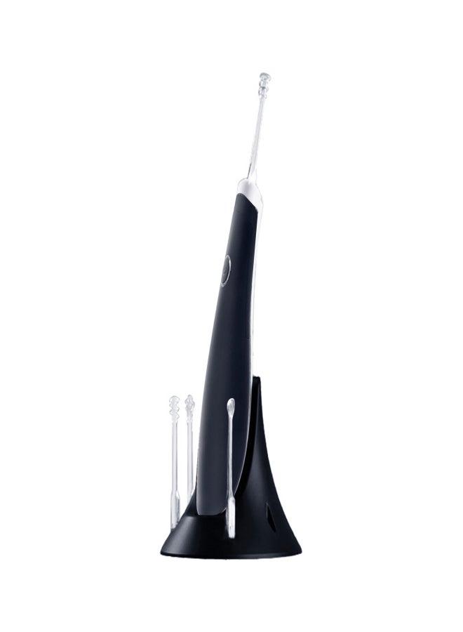 Electric Ear Cleaner Vibrating Ear Wax Remover with LED Light Ear Cleaning Tool Earpicks with 4 Replaceable Tips Portable Storage Base for Ear Canal Cleaning - Image 1