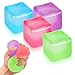 Siwarm 4 Pack Stress Cube Sensory Fidget Toys for Anxiety Stress Relief Slow Rising Fidget Cube Squeeze Toys Squishy Cube Filled with Thick Substance Ice Cube Stress Balls for Adults Kids - Image 2