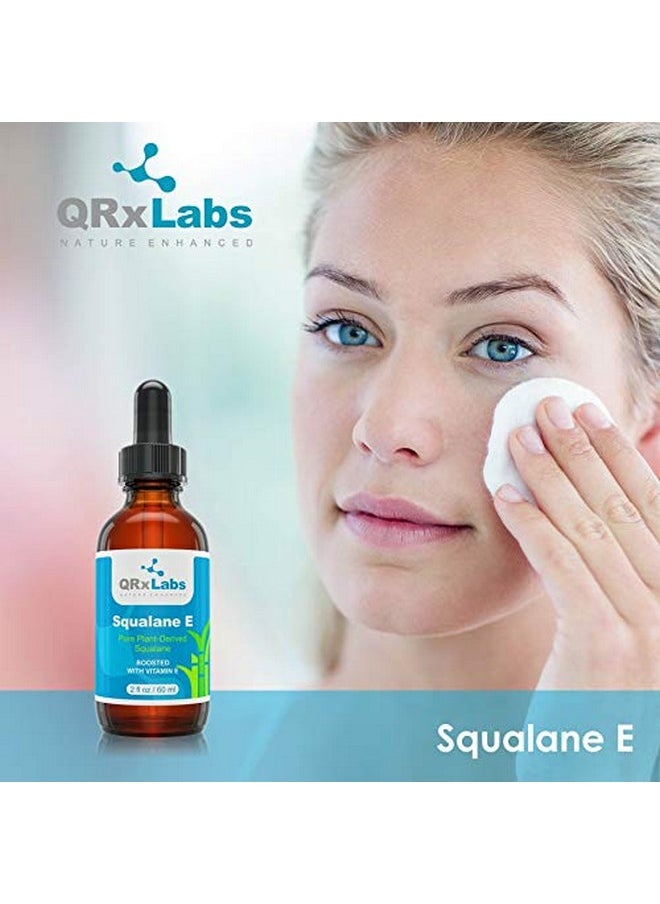QRxLabs - QRxLabs Pure Plant-Based Squalane Oil with Vitamin E (2 oz) - Organic ECOCERT/USDA Certified Squalane from Sugarcane - Moisturizer for Face, Body, Skin & Hair - Image 1
