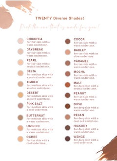 Color Chemistry Color Chemistry Chickpea Liquid Foundation - 30 ml, Enriched With Rosehip Andgreen Tea, For Luminous Natural Finish, Buildable Coverage, And Certified Organic  - Image 4