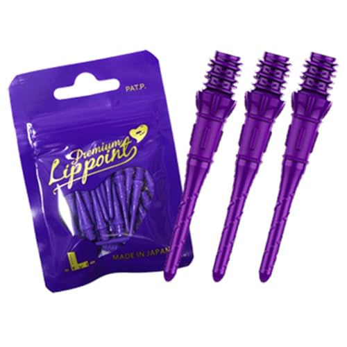 Lstyle Premium Lippoint Soft Tip Dart Points 2BA Regular Purple 30 Count - Image 1