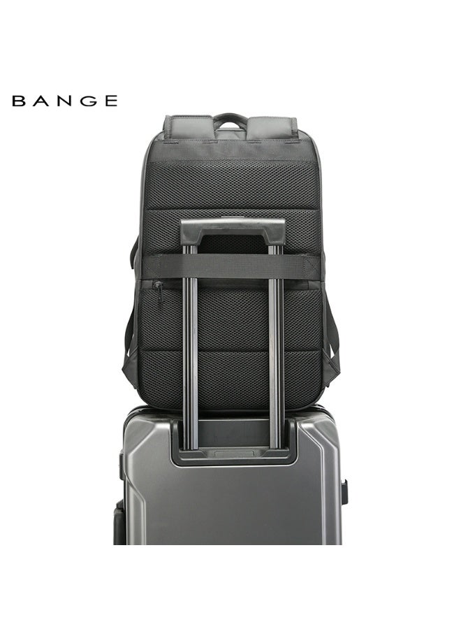 بانجي BANGE New Hot Sale Large Capacity Daily 15.6inch Light Waterproof Business Laptop Men Backpack - Image 3