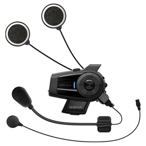 Sena 10C EVO Motorcycle Bluetooth Camera & Communication System with HD Speakers - Image 4