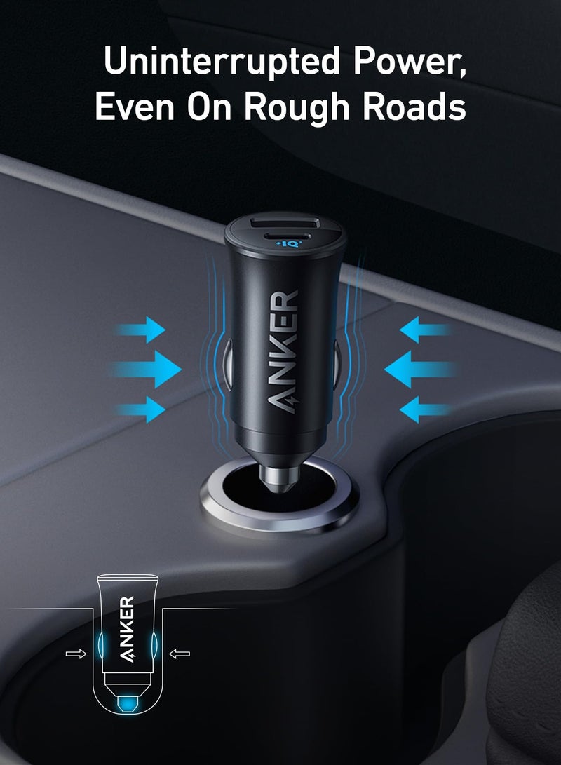 Service Zone Anker USB-C Car Charger, 30W 2-Port Type-C Car Adapter, iPhone Car Charger with PowerIQ 3.0, for iPhone 15/14/13/12 Series, Samsung Galaxy S23/S22/S21 Series, iPad Pro, AirPods, and More Black - Image 5