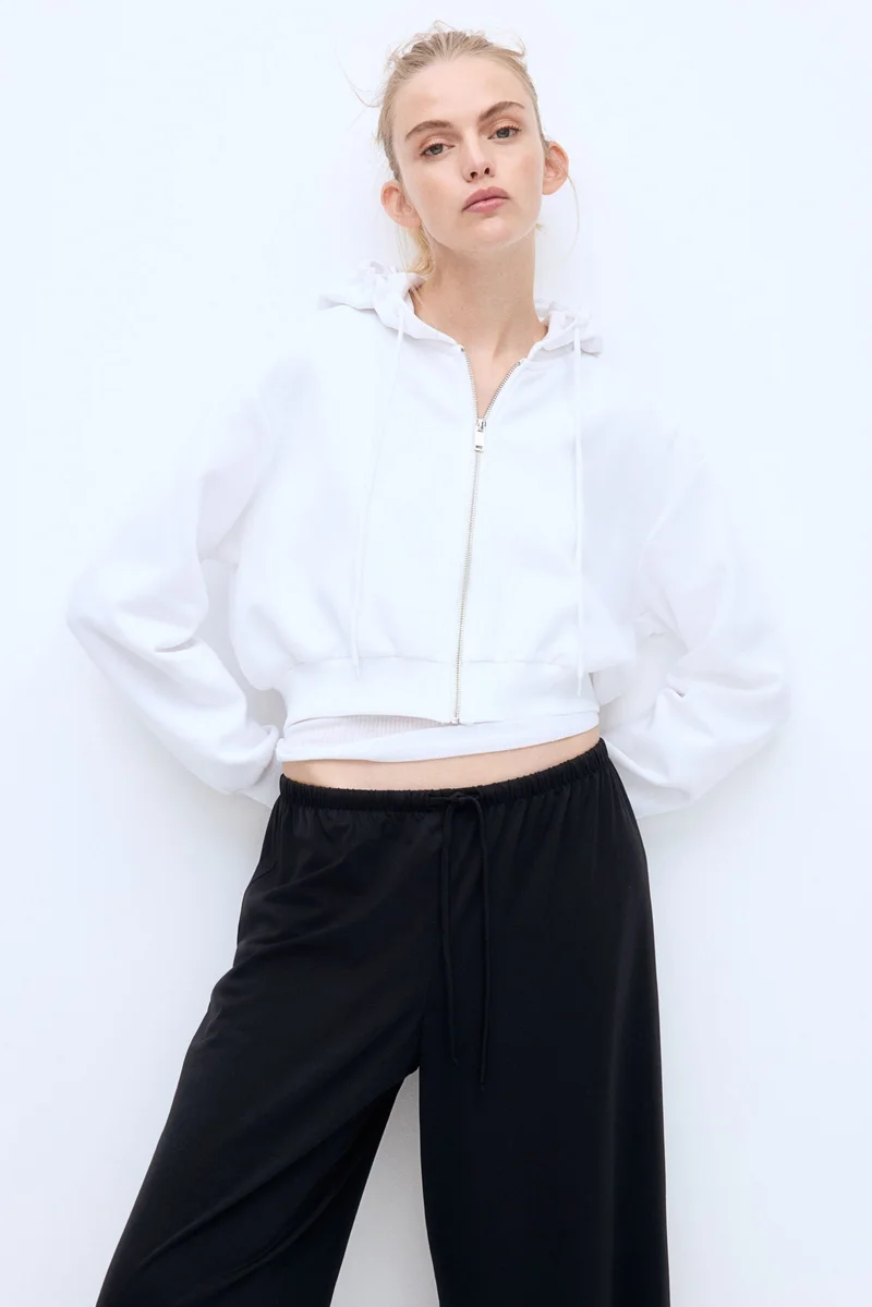 H&M Straight drawstring trousers