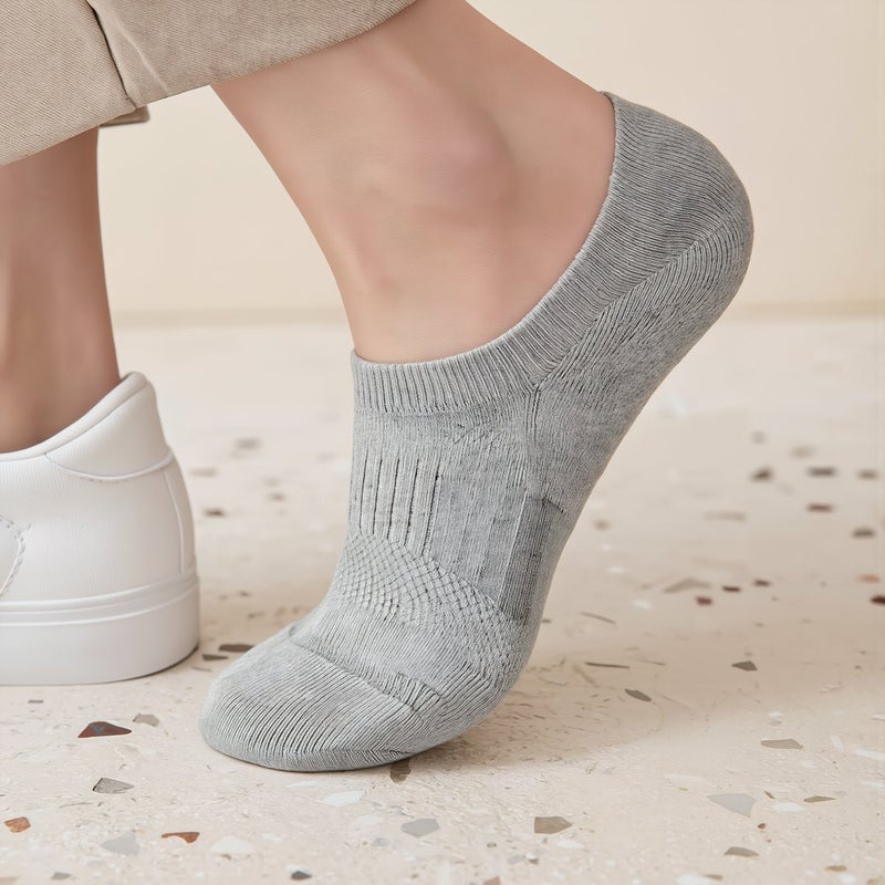 Easy On Off No Show Socks White 33-41 For Elderly Kids Hand Weak Users - Image 5