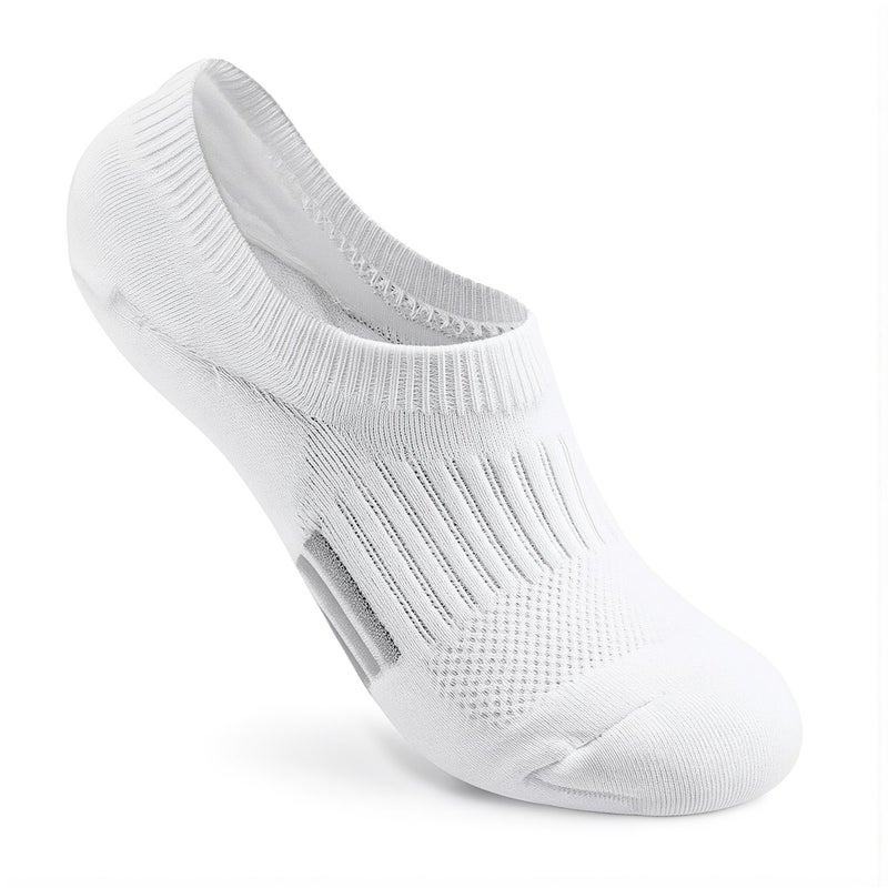 Easy On Off No Show Socks White 33-41 For Elderly Kids Hand Weak Users - Image 3