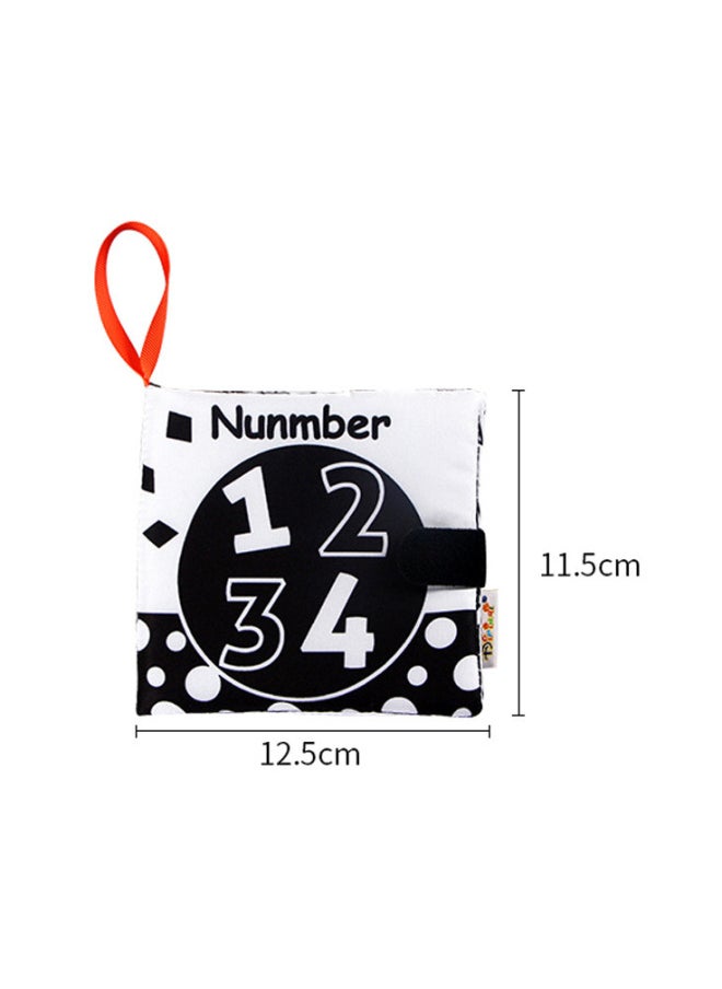 Baby Tearable Cloth Book Black And White Visual Stimulation Palm Book Baby Cloth Book Toy-Color:N022B Letter  - Image 4