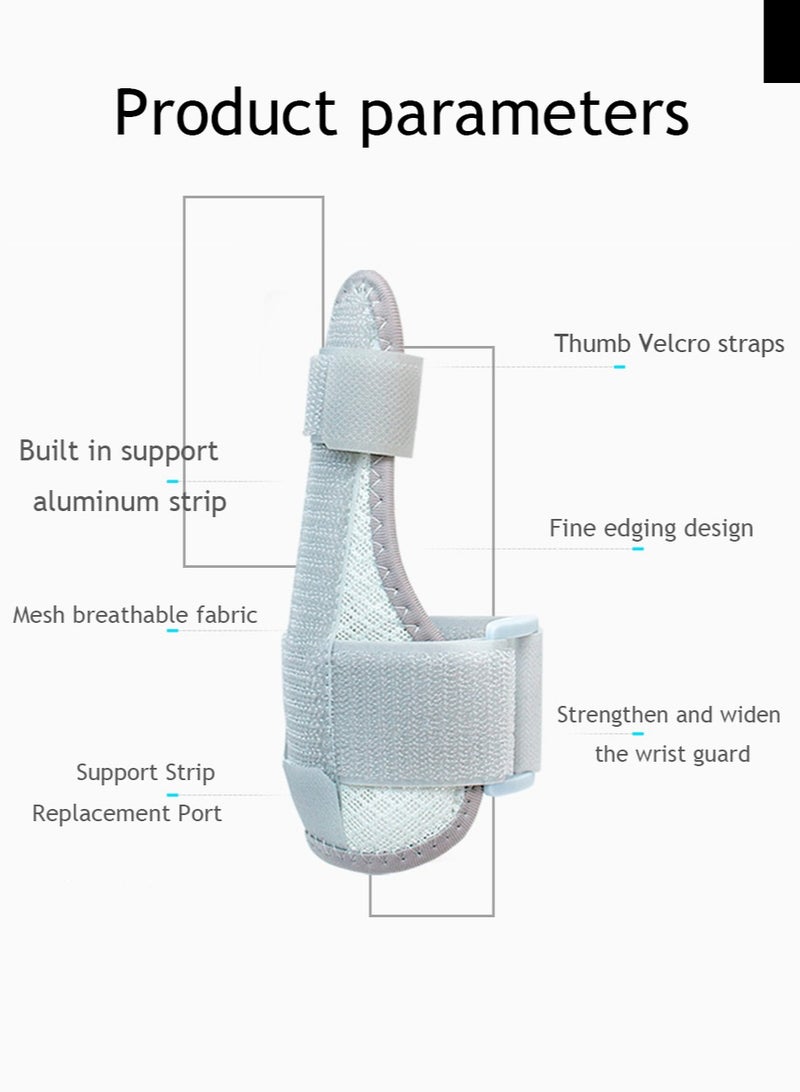 Wrist Stabiliser Splint,Thumb Splint, Adjustable Breathable Wrist Splint/Hand Brace for Right and Left Hand, Pain Relief, Thumb & Wrist Support for Carpal Tunnel, Arthritis, Tendonitis, Sprains - Image 2