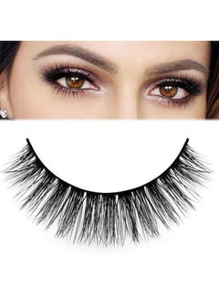 DAODER DAODER False Eyelashes Lashes Natural Look Thick Short 3D Faux Mink Lashes Strip 10mm Reusable Soft Wispy Lashes Pack Vegan Natural Lashes 10 Pairs(Natural Short lashes)  - Image 3