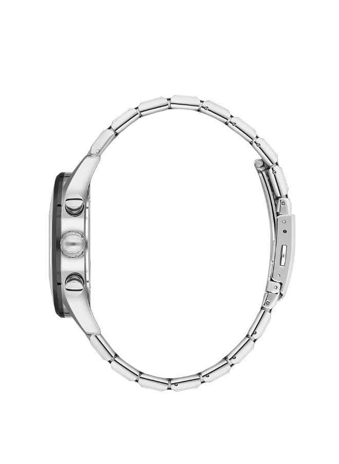 BEVERLY HILLS POLO CLUB - Beverly Hills Polo Club Men's Watch, Multi Function Display and Metal Strap - BP3633X.300, Silver - Image 1