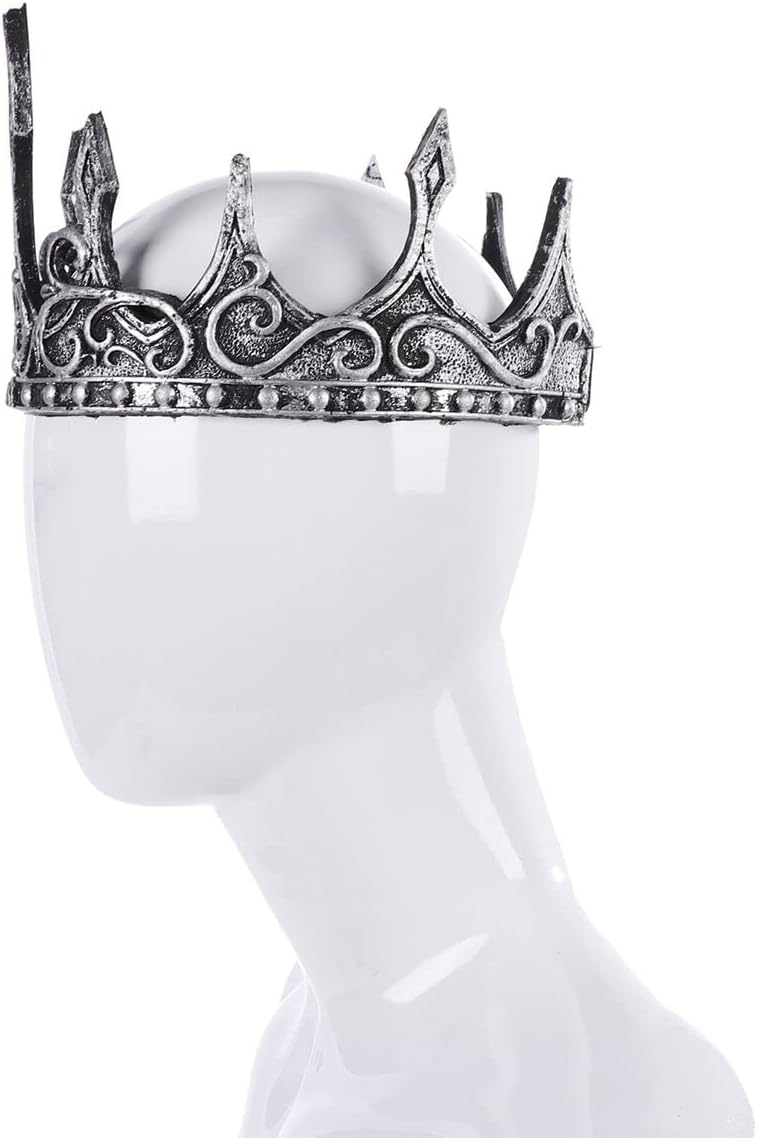 Liatunou Regal King's Crown,Adjustable Royal Crown Prince Tiara,Medieval King Costume Accessories for Adult - Image 3