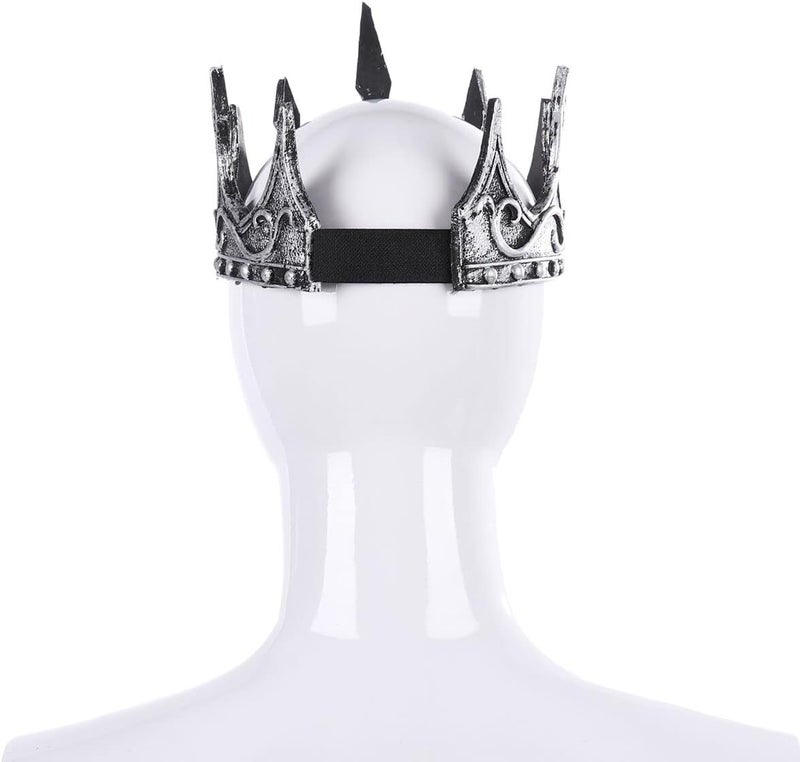 Liatunou Regal King's Crown,Adjustable Royal Crown Prince Tiara,Medieval King Costume Accessories for Adult - Image 4