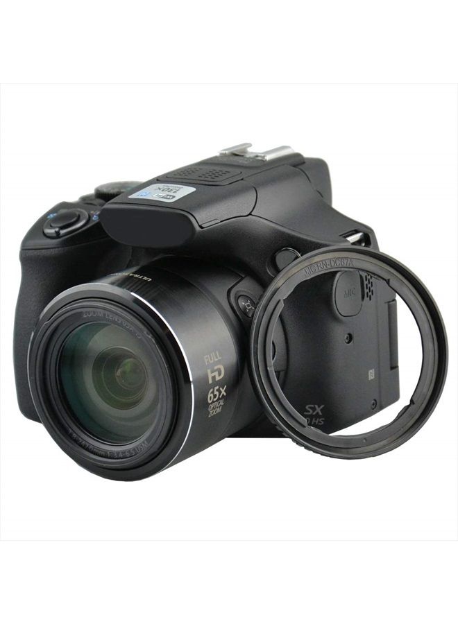 JJC Lens Filter Adapter Ring for Canon PowerShot SX530 HS SX540 HS SX520 HS SX70 HS SX60 HS SX50 HS SX40 is SX30 is SX20 is SX10 is SX1 is Cameras,Replaces Canon FA-DC67A Filter Adapter - Image 1