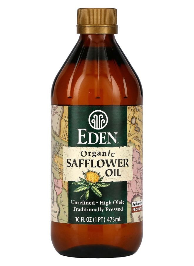 Eden Foods - Organic Safflower Oil Unrefined 16 fl oz (473 ml) - Image 1