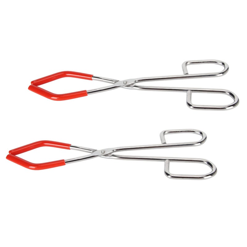 Rubber Coated Steel Beaker Tongs for Laboratory Clamping and Science Classroom Experiments - Image 2