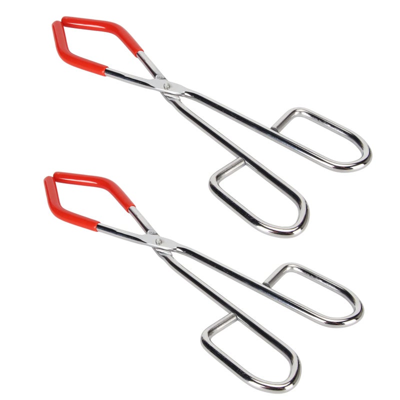 Rubber Coated Steel Beaker Tongs for Laboratory Clamping and Science Classroom Experiments - Image 4