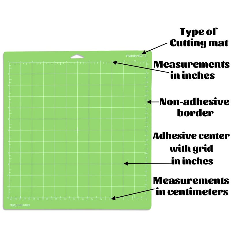 THANMAO Standard Grip Cutting Mat 3 Pack,12"x12" Standard Grip Cutting Mats for Cricut Maker 3//Explore 3/Air 2/Air/Oneï¼ŒReplacement Accessories Card for HTV/Cardstock/Paper/Adhesive Vinyl - Image 2