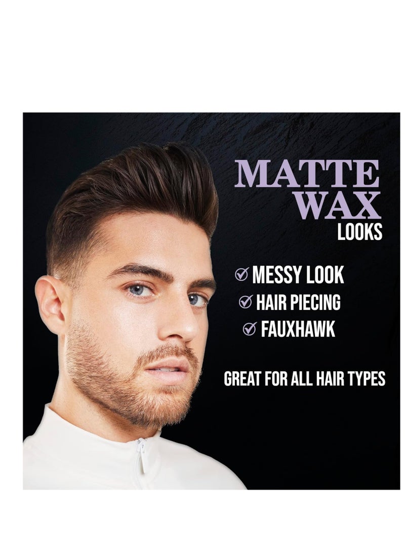 TRENDstarter - TRENDSTARTER - MATTE WAX (4oz) - Firm Hold - Matte Finish - Fiber Pomade - Premium Water Based All-Day Hold Hair Styling Pomade – Flake-Free Styling Wax for All Hair Types - Image 1