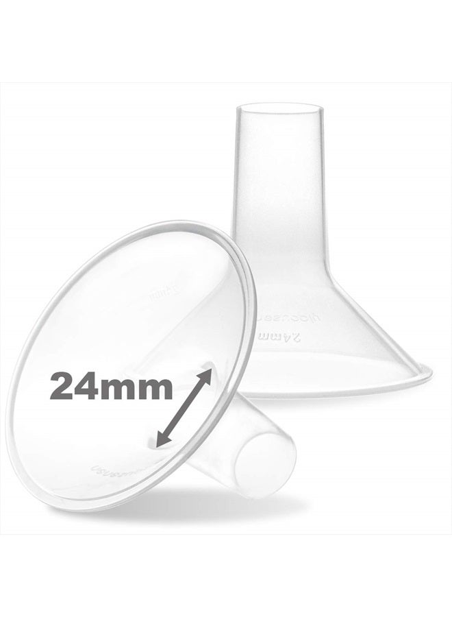 NENESUPPLY فلانج نينسوبلاي 24 مم متوافق مع قطع مضخة الثدي ميديلا استبدال فلانج 24 مم لملحقات ميديلا متوافق مع قطع مضخة في ستايل سيمفوني سوينغ هارموني يعمل مع بيرسونال فيت فليكس - Image 1