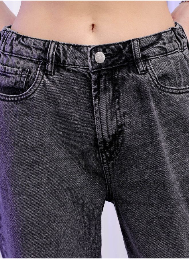 Freehand Women Straight Fit Solid High-Rise Jeans  - Image 4