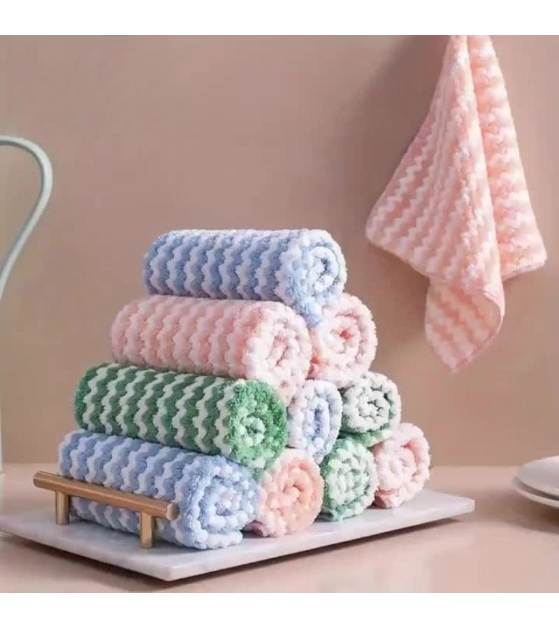 12 Pcs Absorbent Multi Purpose Dish Cloths For Kitchen Cleaning - Image 3