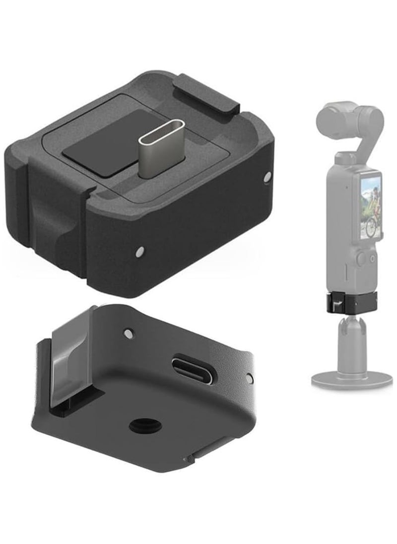 ماركة غير محددة Charging Adapter Base Compatible with DJI Osmo Pocket 3 Portable Camera Charging Stand Type-C 1/4 Mount for DJI Osmo Pocket3 Charger Adapter Base Kit Camera Accessories  - Image 1